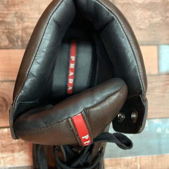 PRADA 4T 2610 CALF PLUME MORO
Size 10 (US 11) - Picture 5 of 9